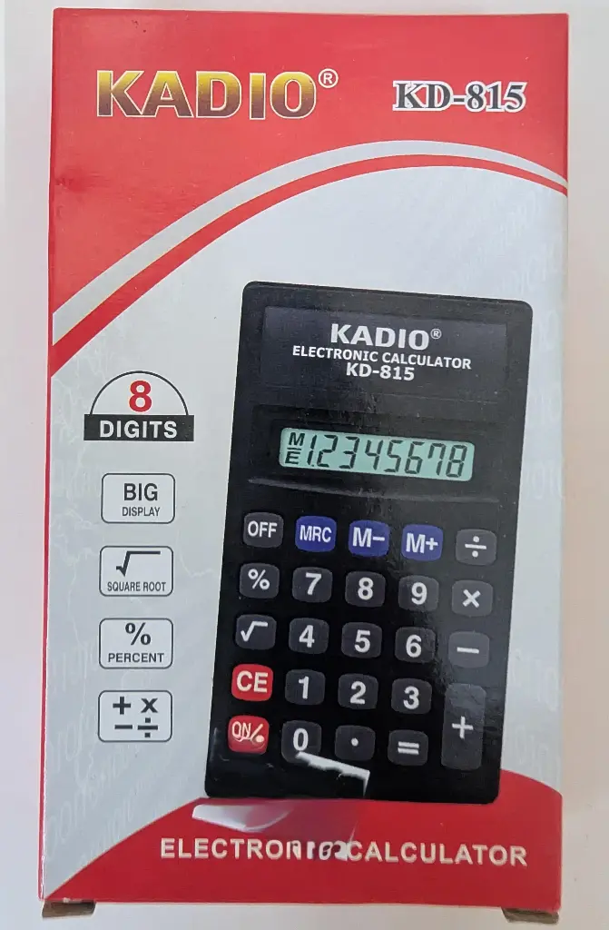 CALCULADORA BOLSILLO KADIO 815
