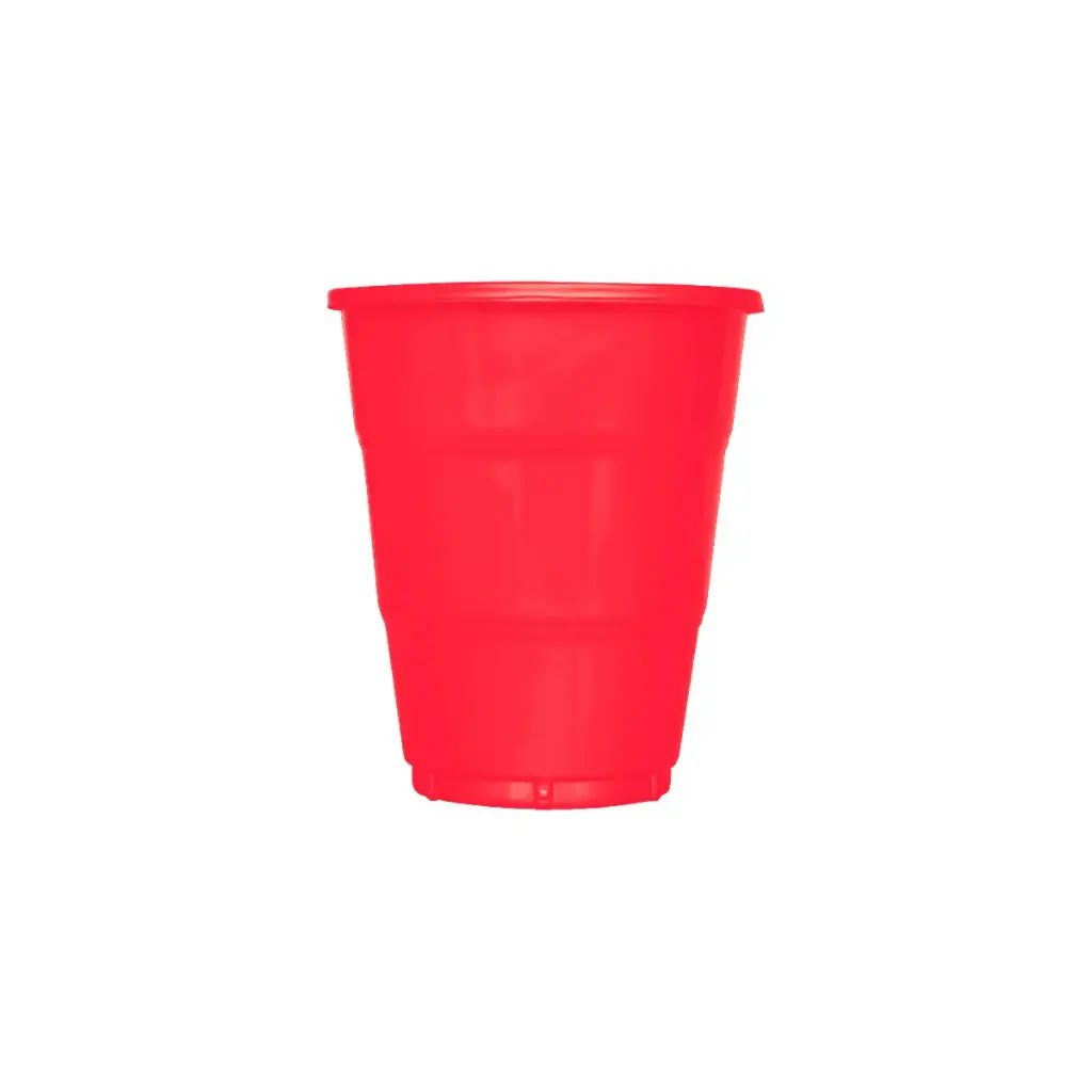 VASO DELUXE 7 ONZ ROJO X10
