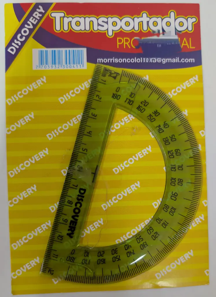 TRANSPORTADOR LINEA AZUL X180 #10 CM