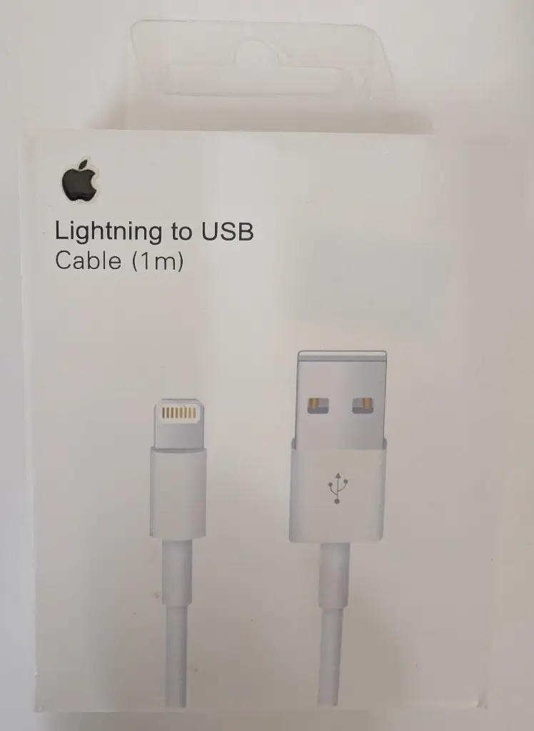 CABLE IPHONE TIPO LIGHTNING USB 1M