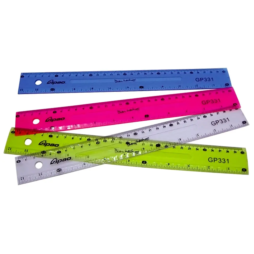 REGLA GIPAO GP331 X 30 CM RIGIDA TRANSLUCIDA GP 331