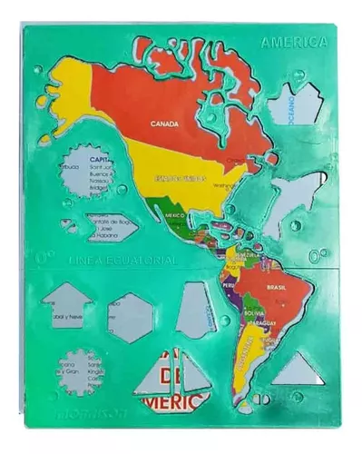 CROQUIS/PLANTILLA MAPA AMERICA