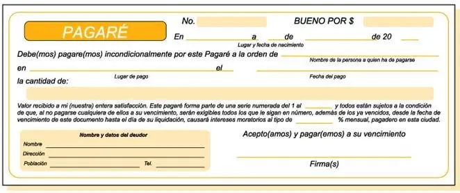 FORMATO PAGARE