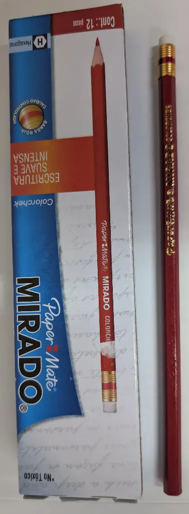 LAPIZ ROJO MIRADO PAPER MATE - COLOR CHECK