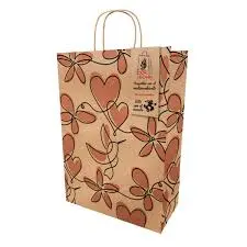 BOLSA KRAFT ESTAMPADA PEQUEÑA