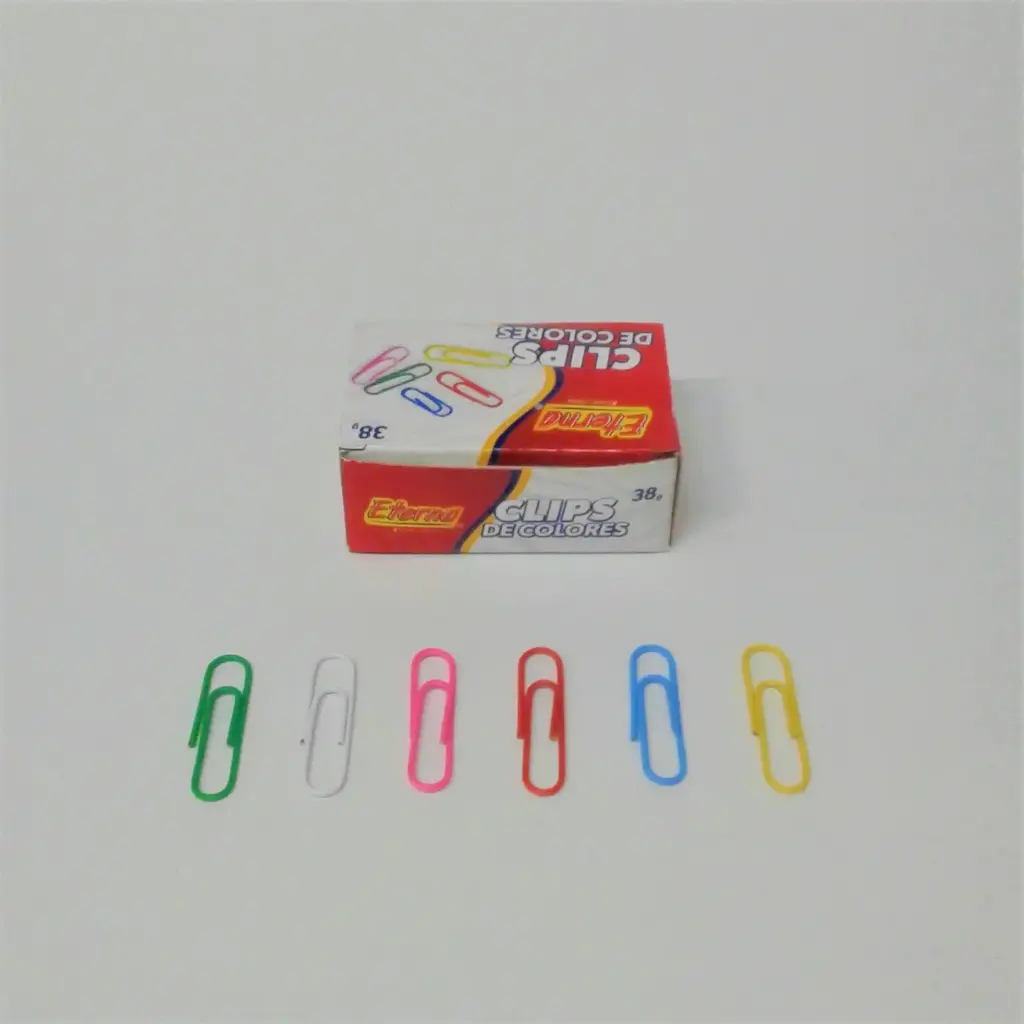CLIPS COLORES x 100