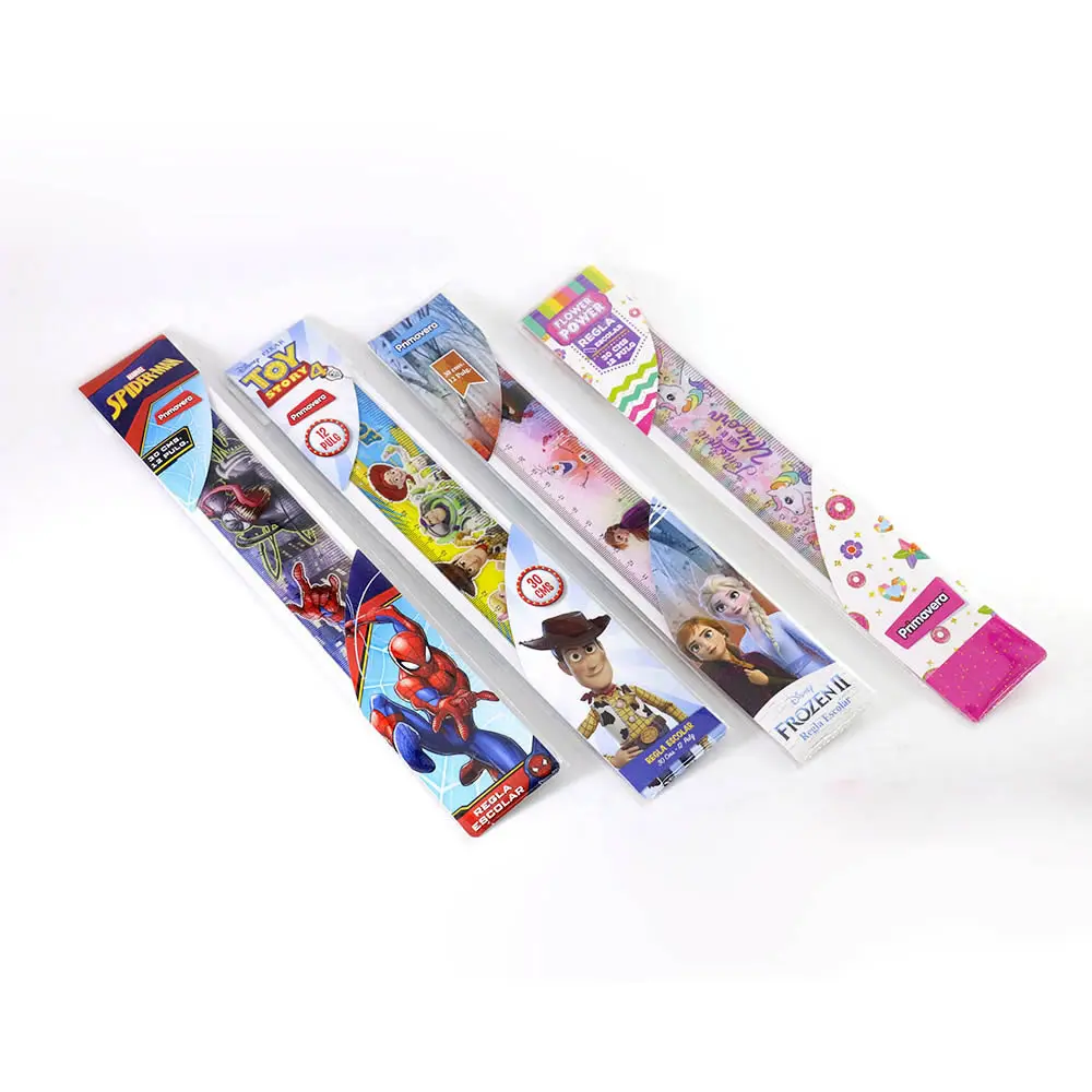 REGLA PRIMAVERA 30cm PERSONAJES