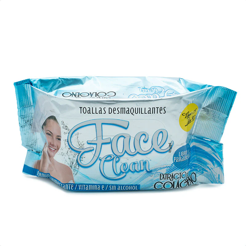 TOALLAS DESMAQUILLANTES FACE CLEAN