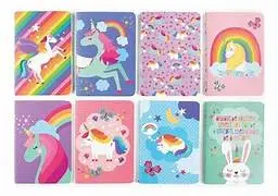 LIBRETA ARGOLLADA MINI UNICORNIOS