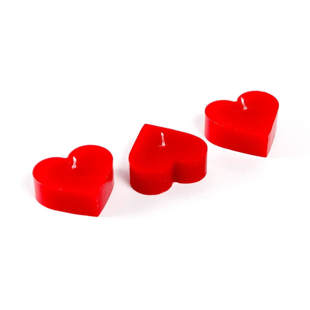 VELA CORAZÓN FLOTANTE PEBETERO X UNIDAD