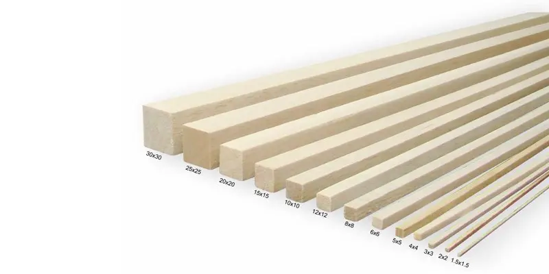 PALOS DE BALSO (2x2)