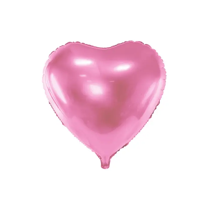GLOBO METALIZADO CORAZÓN FUSCIA 18" 