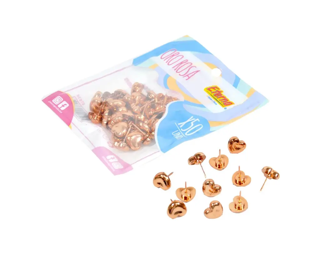 CHINCHON ETERNA CORAZONES ORO ROSA