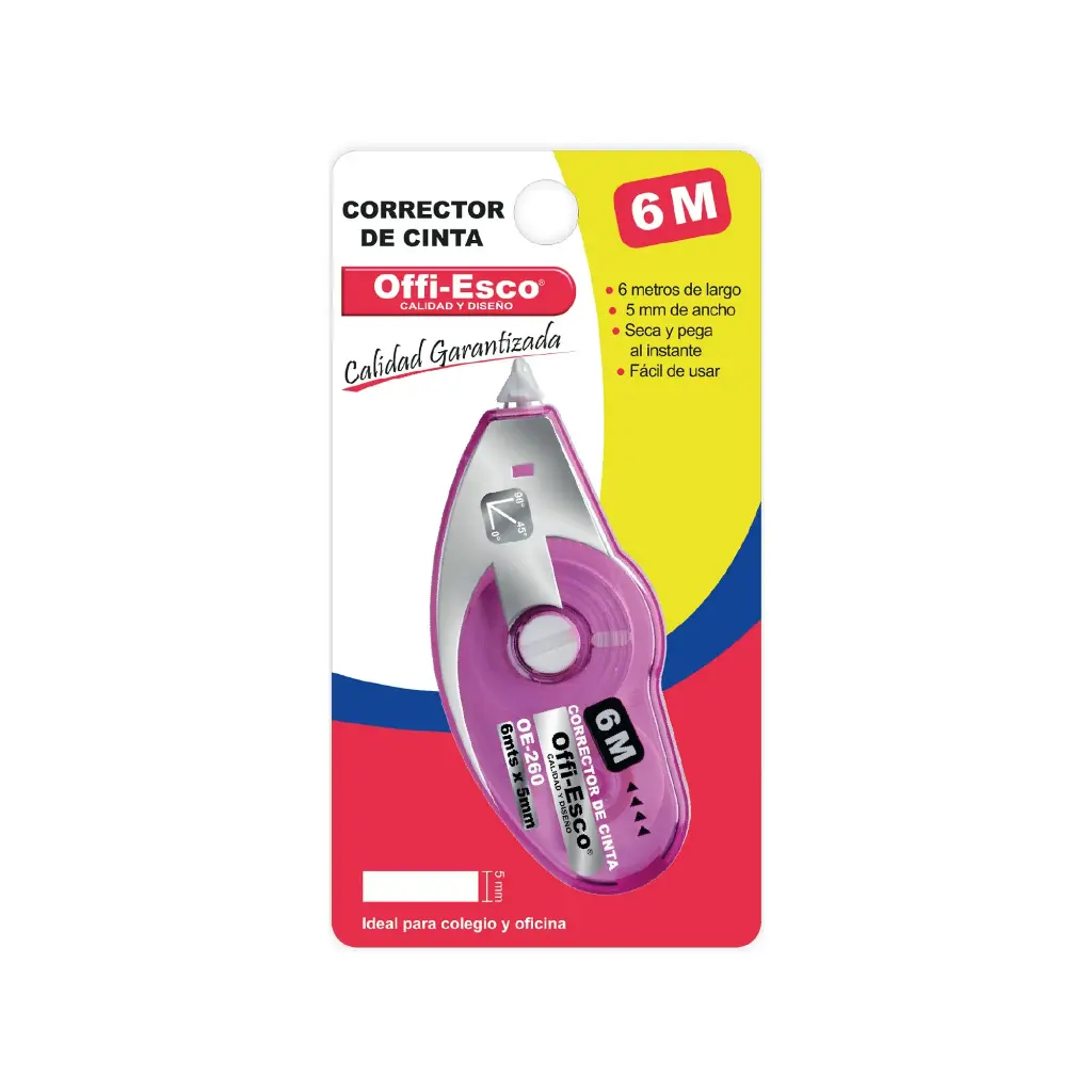 CORRECTOR CINTA OFFI-ESCO OE-260 X5 MTR