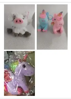 LLAVERO PELUCHE UNICORNIO/CERDO