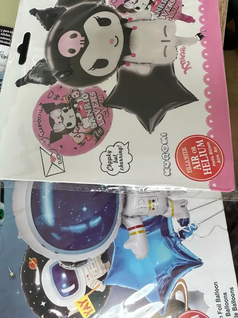 KIT GLOBOS PERSONAJES X 5 PIEZAS DISEÑOS VARIADOS