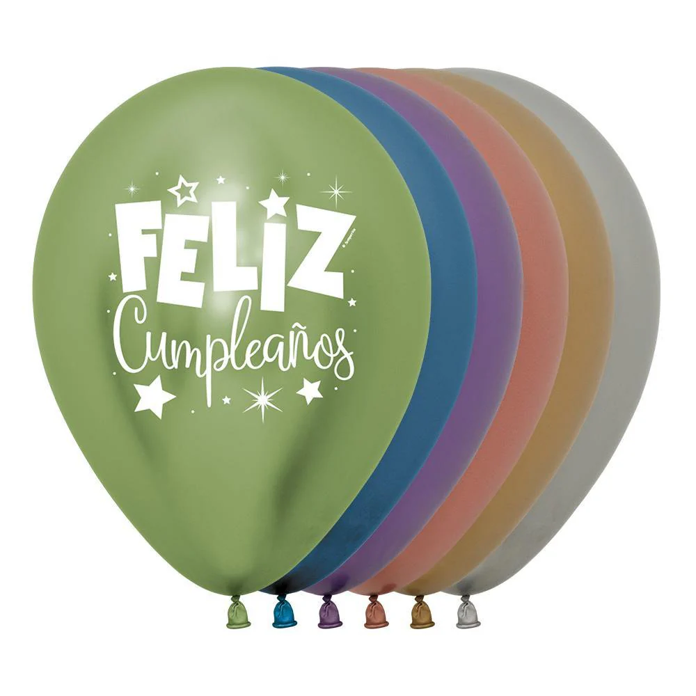 PAQUETE GLOBO SEMPERTEX ESTAMPADO FELIZ CUMPLEAÑOS R12 