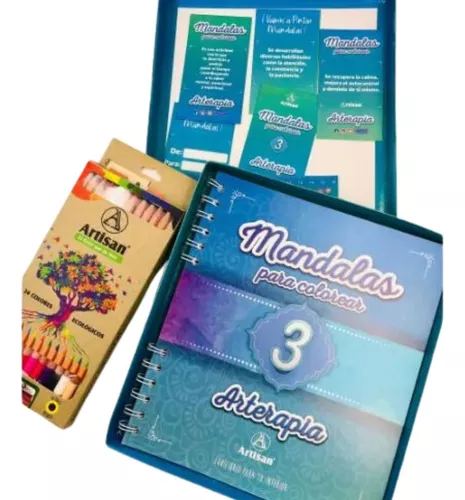 LIBRO CAJA MANDALAS AZUL TOMO 3