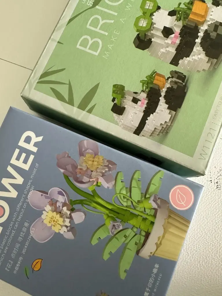 ROMPECABEZA FICHAS LEGO 3D FIGURAS PREMIUM/FLOR
