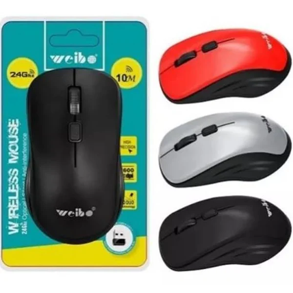 MOUSE INHALAMBRICO WEIBO 10M RF-2819B