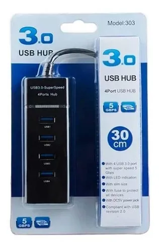 MULTIPUERTO HUB 4 PUERTOS USB 3.0