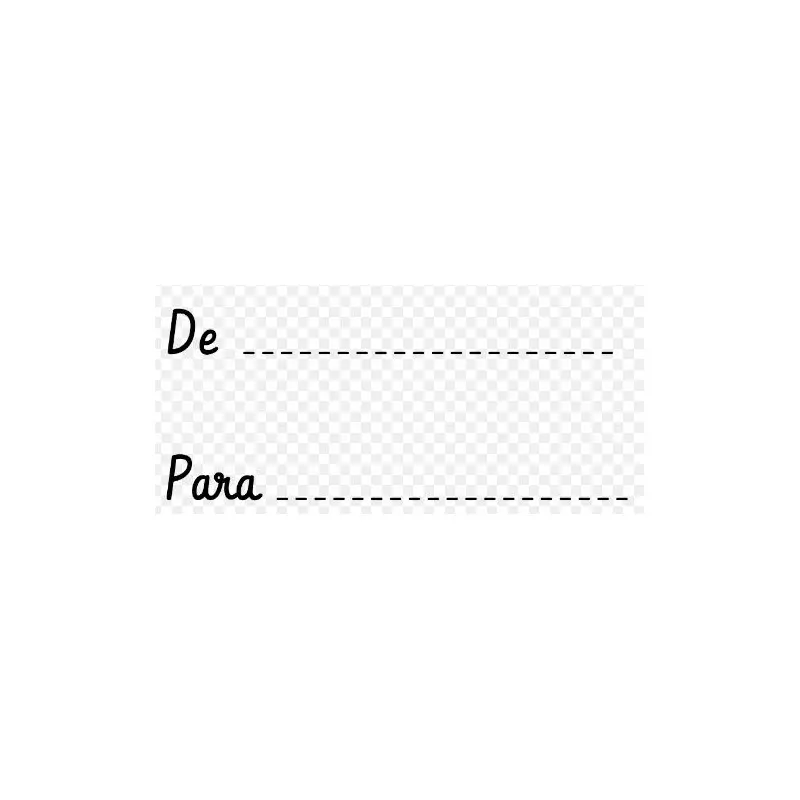 TARJETA "DE PARA" SENCILLA TODA OCASION