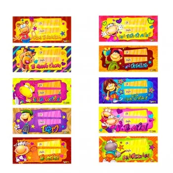 TARJETA "DE PARA" MENSAJE TUKOS