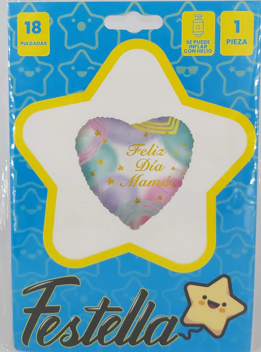 GLOBO METALIZADO 18' FELIZ DIA