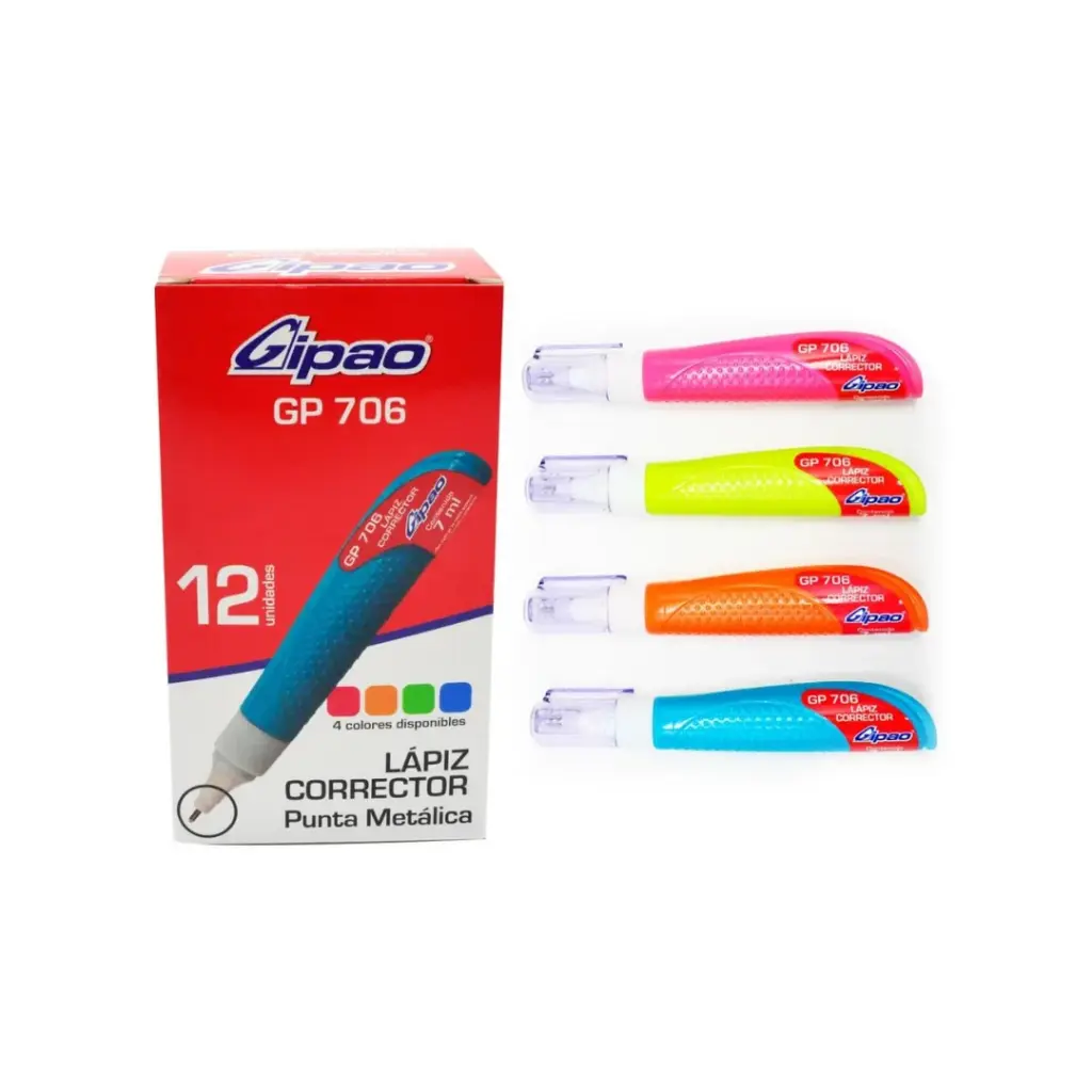 CORRECTOR EN LAPIZ GIPAO FLUORESCENTE (ARCHIVAR)