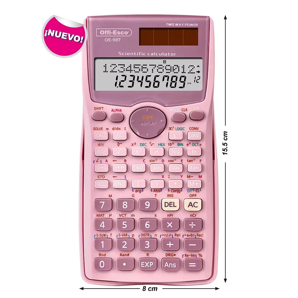 CALCULADORA OFFIESCO CIENTIFICA OE-987 COLOR 401 FUNCIONES