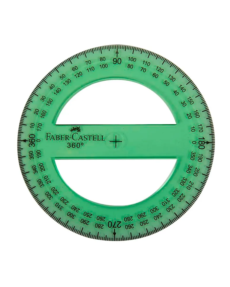 TRANSPORTADOR FABER CASTELL 360° 