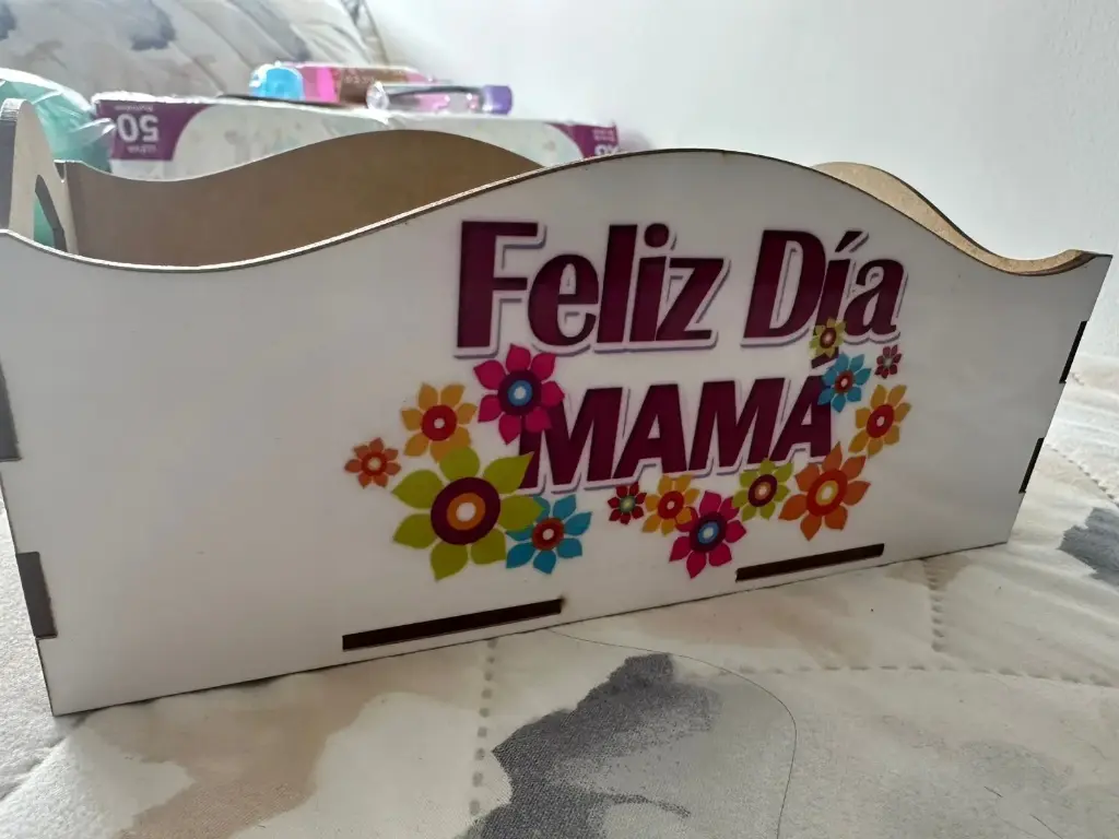 CAJA ANCHETA MADERA CON ESTAMPADO