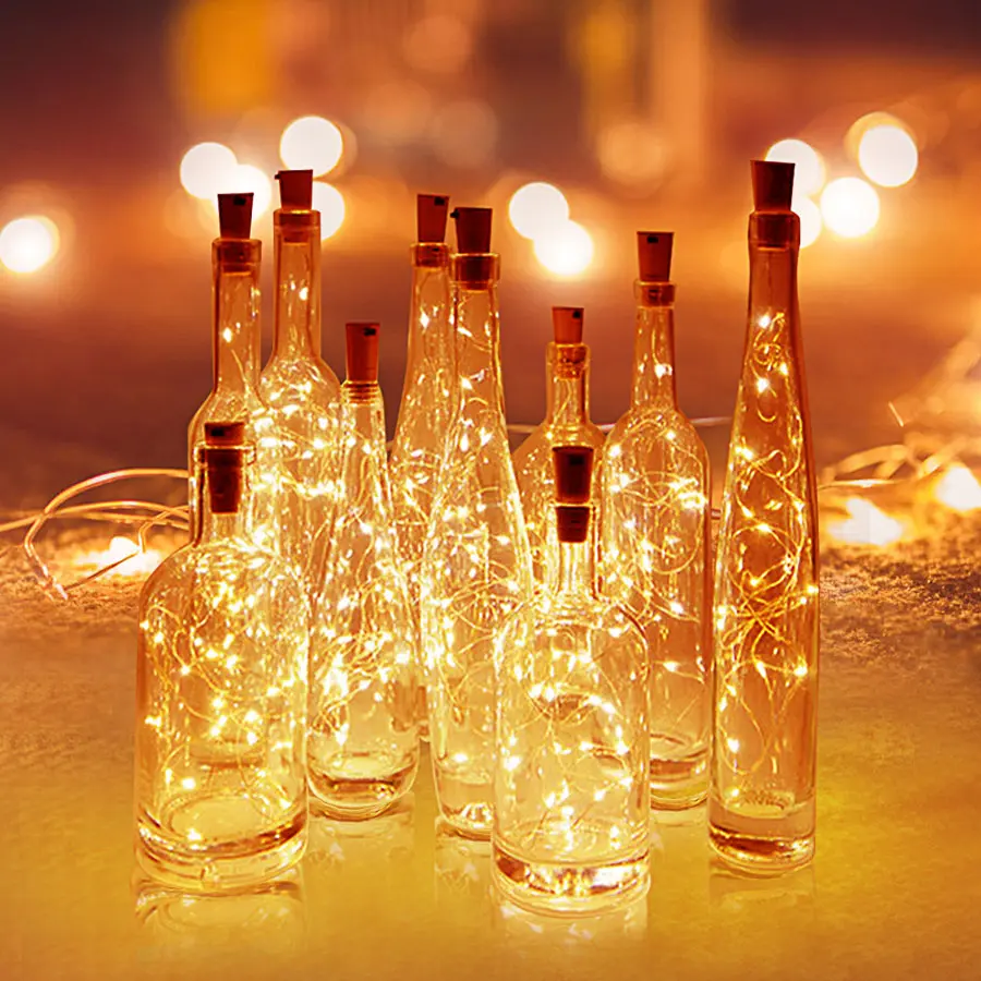 BOTELLA DE LUZ DECORATIVA