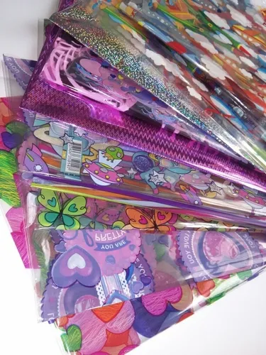 PAPEL CELOFAN TORNASOL ESTAMPADO X UNIDAD