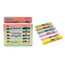 RESALTADOR GIPAO PASTEL X6 REF. GP-264