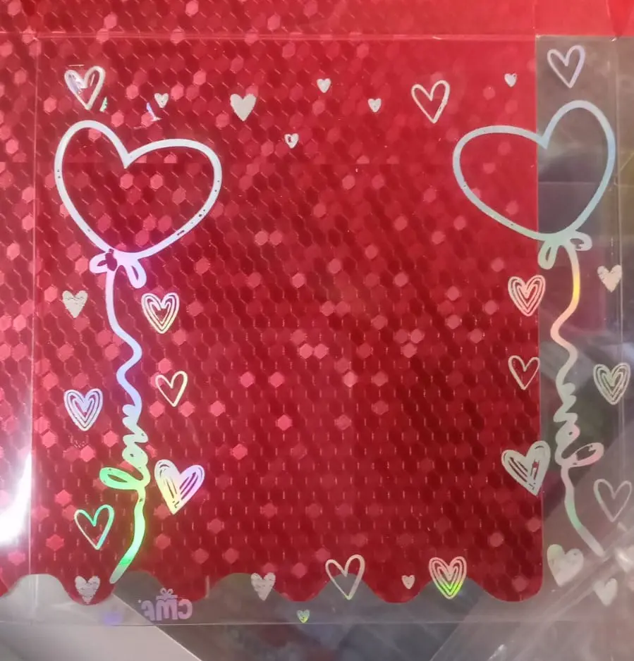 CAJA REGALO CRISTAL CORAZON BASE ROJA