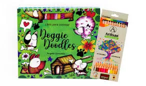 LIBRO CAJA MANDALAS DOGGIE DOODLES  