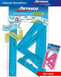 KIT GEOMÉTRICO FLEXIBLE IRROMPLIBLE (20 CM)
