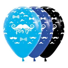 GLOBO SEMPERTEX X UNIDAD FELIZ CUMPLEAÑOS BIGOTES