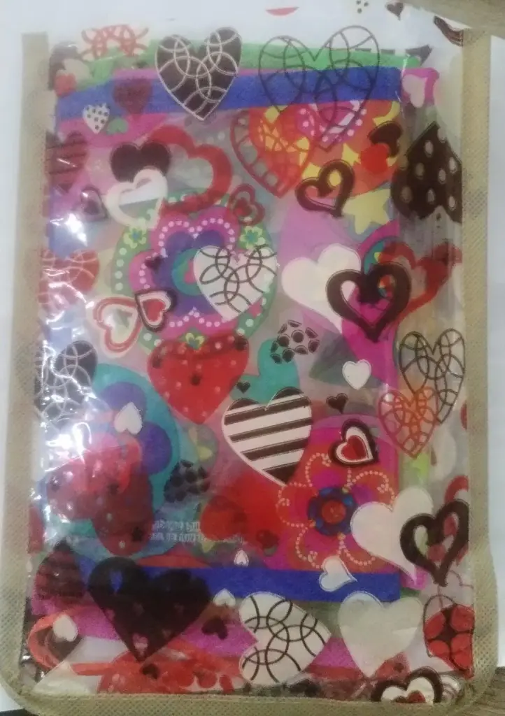 BOLSA CELOFAN SENCILLA ESTAMPADA Y COSIDA