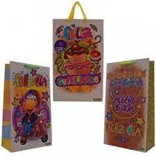 BOLSA KRAFT ESTAMPADA COLOR MINI TUKOS 