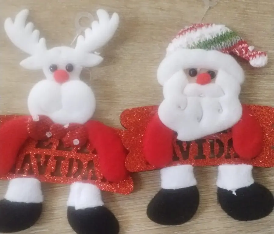 ADORNO NAVIDEÑO PELUCHE X6