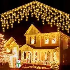 LUZ CASCADA BLANCA+CALIDA NEW LIGHT 3 X 3 MTS NAVIDAD 
