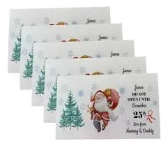 TARJETA SILUETA PEQUEÑA NAVIDAD