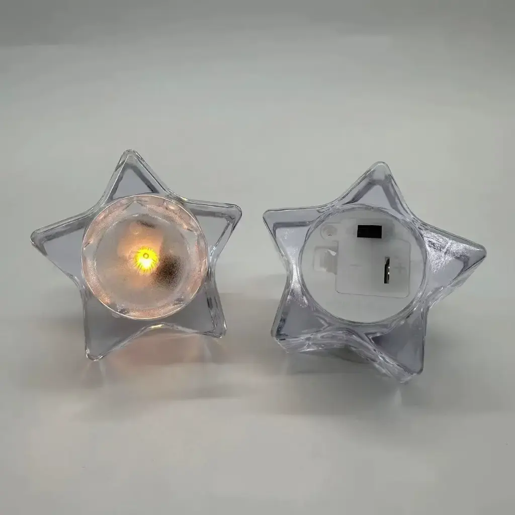 VELA ESTRELLA CON LUZ LED NAVIDAD