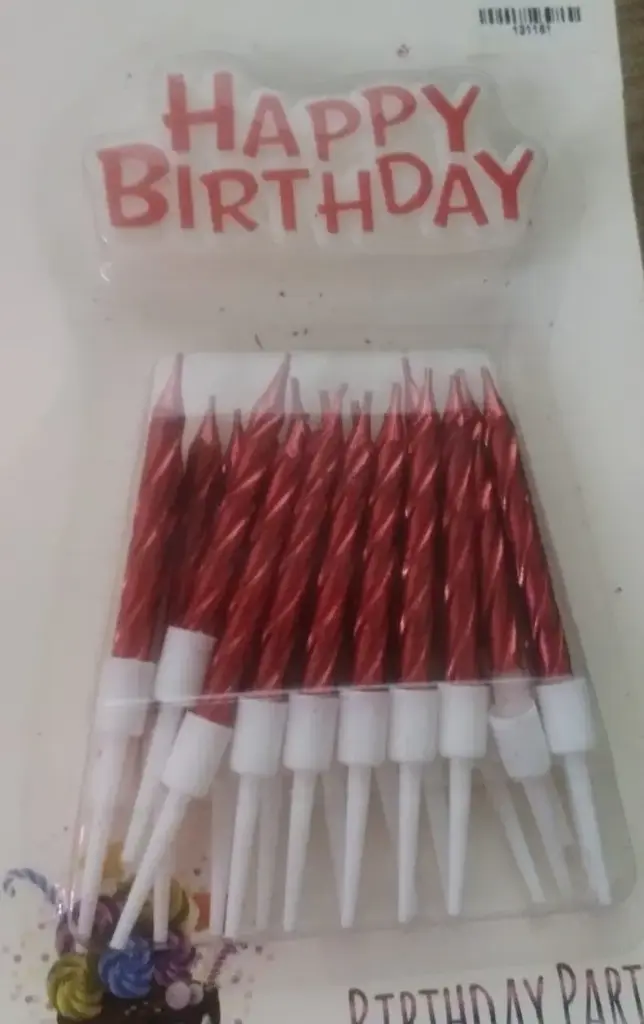 VELAS HAPPY BIRTHDAY X12 + PIN FELIZ CUMPLEANOS 