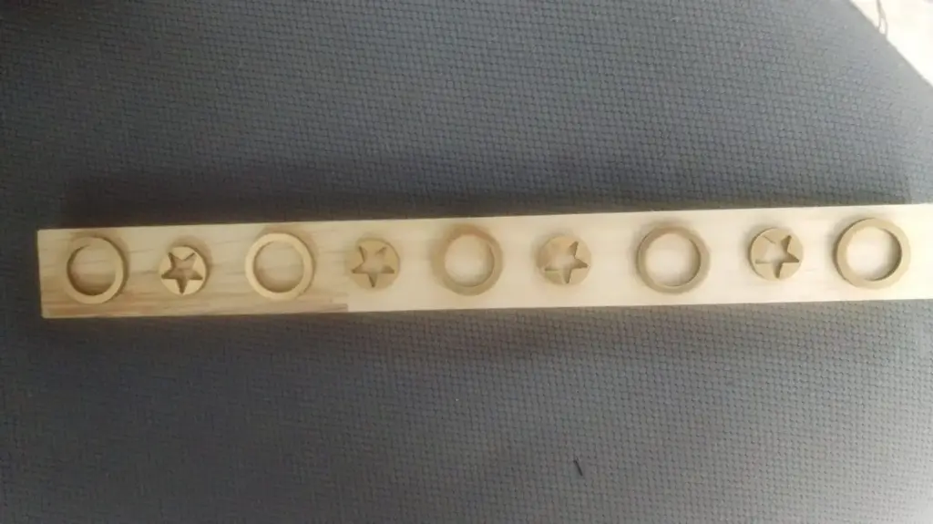 [NAVIDAD15] PORTAVELA MADERA SENCILLO X5 NAVIDAD