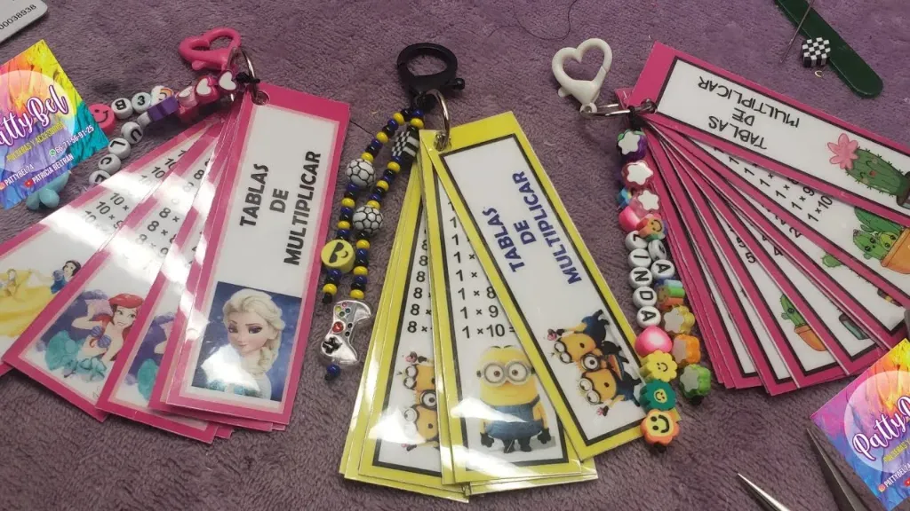 LLAVERO TABLAS DE MULTIPLICAR