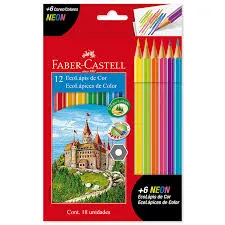 COLOR FABER CASTELL X12+6 NEON