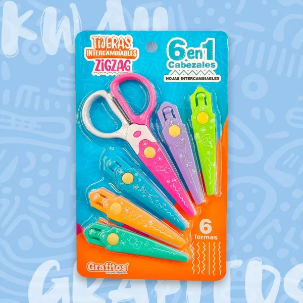 TIJERAS ZIGZAG GRAFITOS 6 EN 1